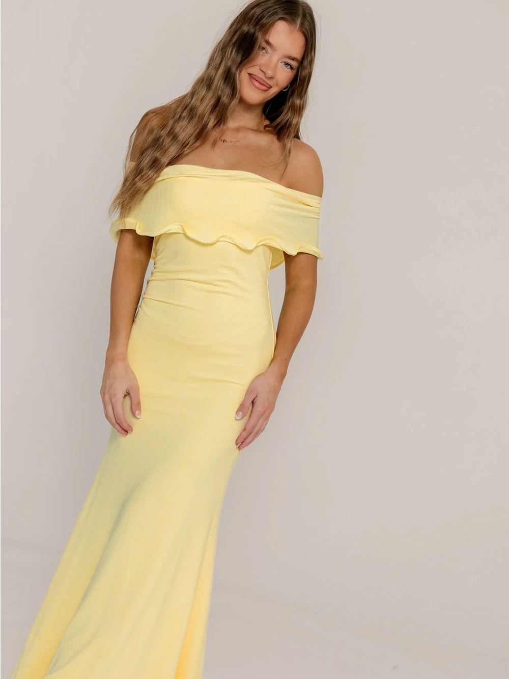 Worth Collective  Tommie Maxi Dress in Butter Yellow